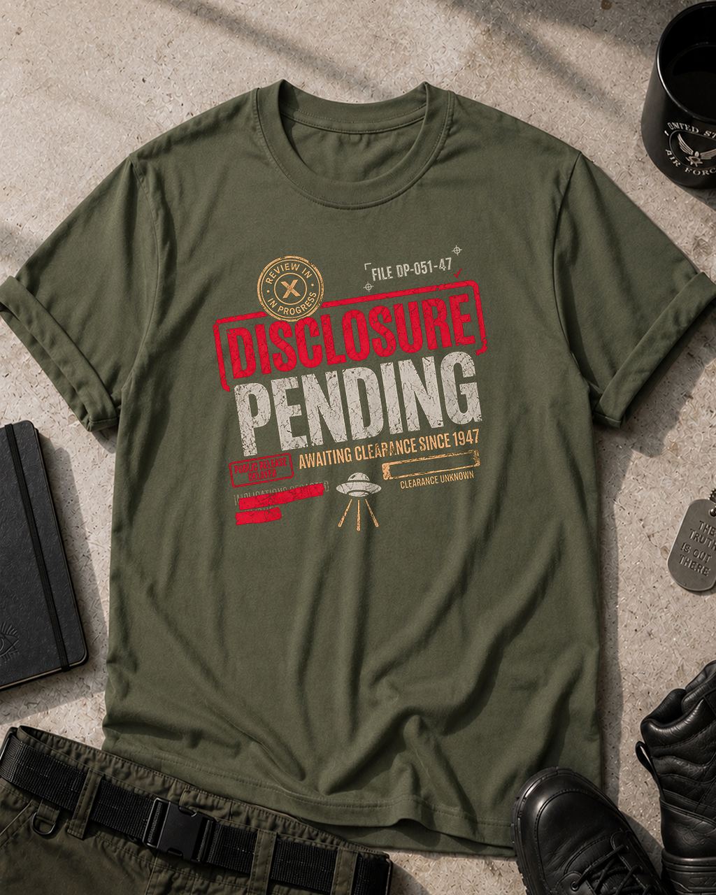 Disclorure Pending T-Shirt Printify