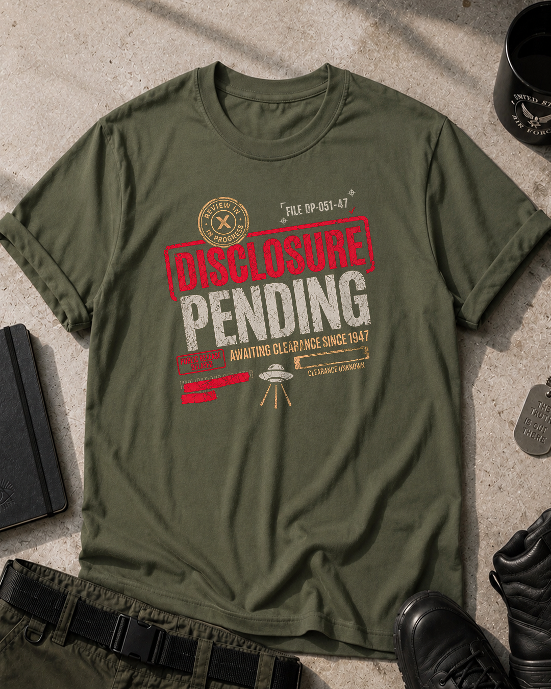 Disclorure Pending T-Shirt Printify