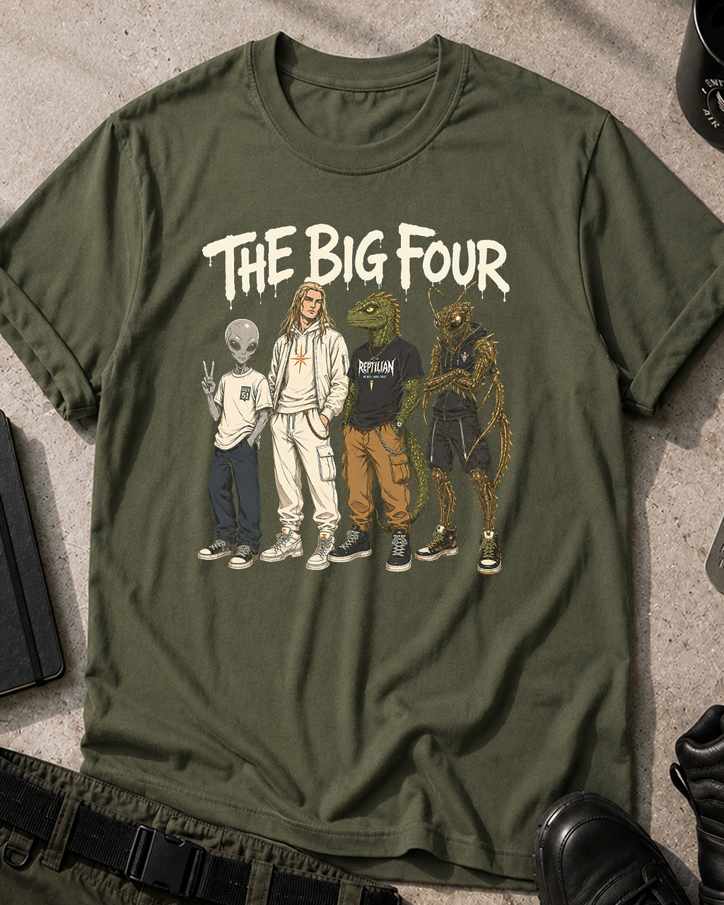 The Big Four Aliens T‑Shirt