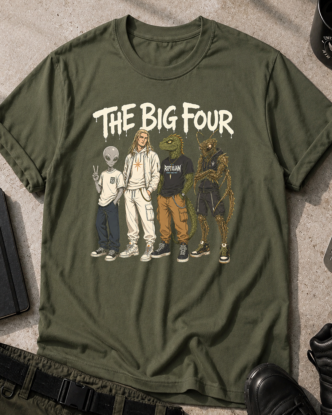 The Big Four Aliens T‑Shirt
