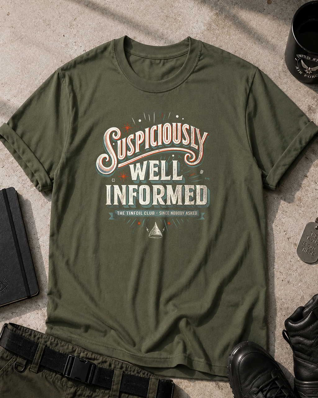 Suspiciously Well Informed T-Shirt