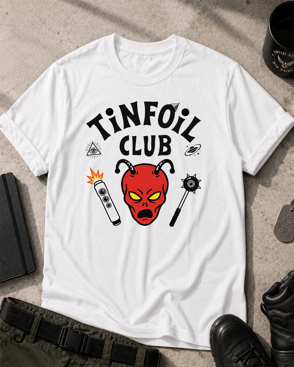 Tinfoil Club Hellfire T-Shirt Printify